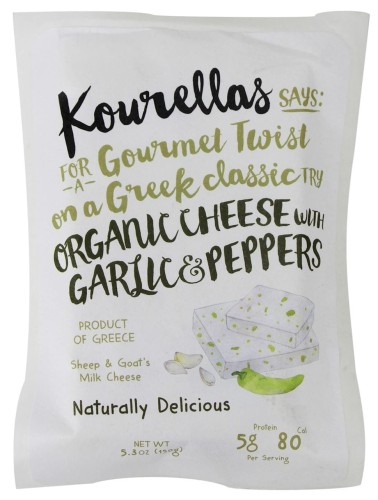 FROMAGE A L'AIL ET POIVRONS BIO 150 g - KOURELLAS