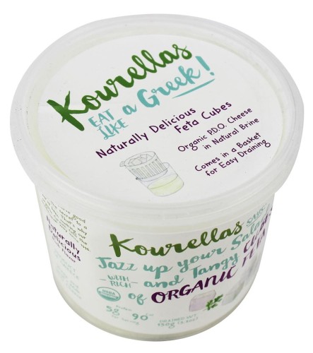 FROMAGE FETA EN CUBES EN BIO SAUMURE MARINE 350 g - KOURELLAS