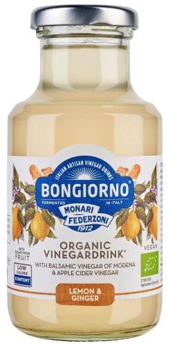 LEMON-GINGER FLAVORED DRINK WITH MODENA BALSAMIC VINEGAR BIO 250 ml - BONGIORNO