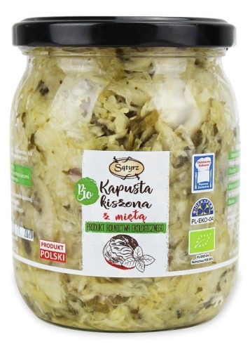 SAUERKRAUT WITH MINT BIO 450 g - SĄTYRZ