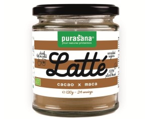 POWDER DRINK COCOA AND MACA LATTE GLUTEN-FREE BIO 120 g - PURASANA