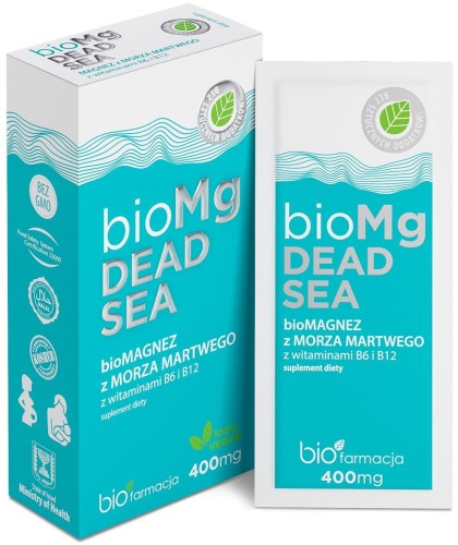 MAGNESIUM FROM THE DEAD SEA WITH VITAMINS B6 + B12 7 SACHETS - BIOFARMACJA
