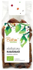 RHUBARB SWEETENED WITH SUGAR BIO 100 g - BATOM