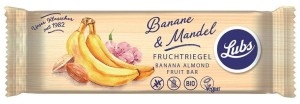 BARRA DE PLÁTANOS CON ALMENDRAS SIN GLUTEN BIO 40 g - LUBS