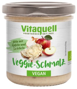 VEGAN LARD WITH FRIED ONION AND APPLE BIO 125 g - VITAQUELL
