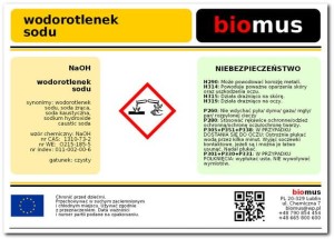 Hydroxyde de sodium Granulés de soude caustique 1 kg BIOMUS