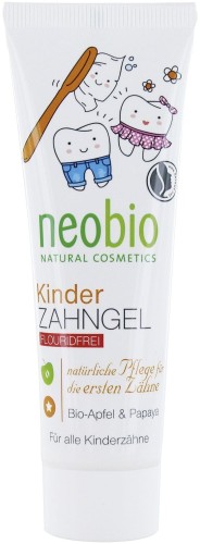 TOOTHPASTE WITHOUT FLUORIDE FOR CHILDREN APPLE PAPAYA EKO 50 ml - NEOBIO