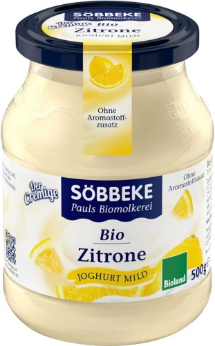 CITROENYOGHURT 7,5% BIO 500 g (POT) - SOBBEKE
