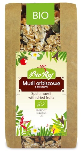 SPELT MUESLI WITH FRUITS BIO 300 g - BIO RAJ