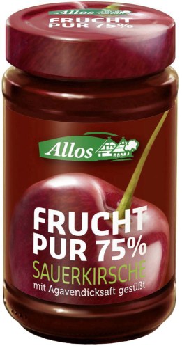 KERSENMOUSSE (75% FRUIT) BIO 250 g - ALLOS