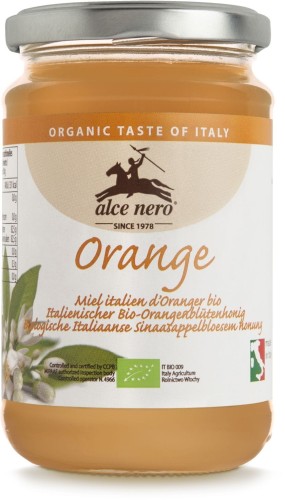 ORANGE HONEY BIO 400 g - ALCE NERO