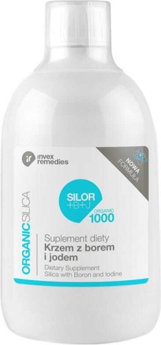 Krzem z borem i jodem Silica with Boron and Iodine Silor+B+J 500ml Invex Remedies