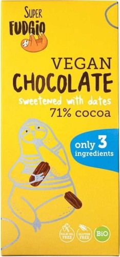 CHOCOLADE GEZOET MET DATA GLUTENVRIJ BIO 80 g - ME GUSTO (SUPER FUDGIO)