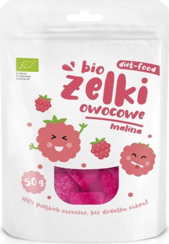 Jelly Beans met framboos 50g EKO Diet-Food