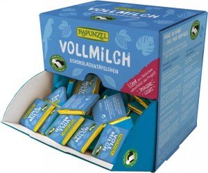 KLEINE MELKCHOCOLADE FAIR TRADE BIO 4,5 g x 150 stuks - RAPUNZEL