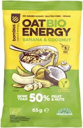 Bananenpap - kokos glutenvrij BIO 65 g BOMBUS