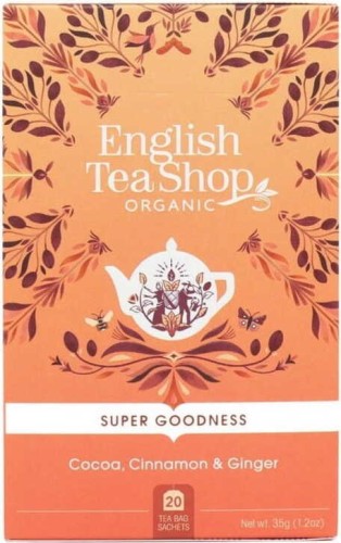Kruidenthee met kaneel, cacao, venkel en gember (20x1,5) BIO 30 g English Tea Shop Organic