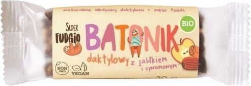 Dadelreep met appel en kaneel BIO 30g SUPER FUDGIO