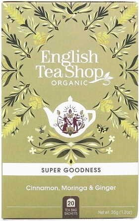 Kruidenthee met kaneel, moringa en gember (20x1.75) BIO 35 g English Tea Shop Organic