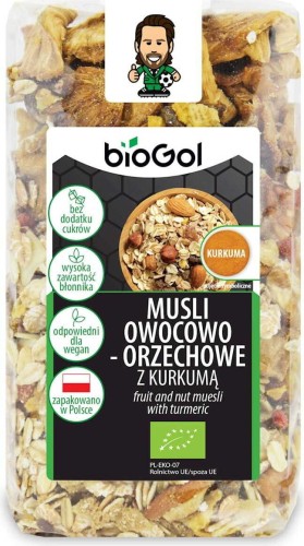 FRUIT- EN NOTENMOLEN MET KURKUMA BIO 300 g - BIOGOL