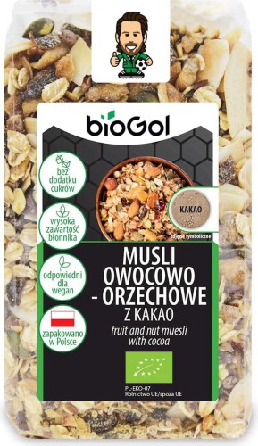 FRUIT- EN NOTENMOLEN MET CACAO BIO 300 g - BIOGOL