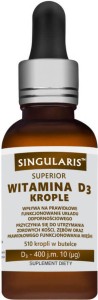 Vitamin D3 400 IU 10 μg drops 510 drops Singularis