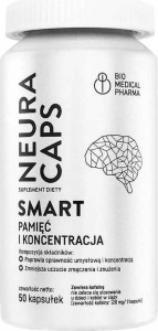 Neura caps smart Memory and concentration 50 capsules Bio Medical Pharma