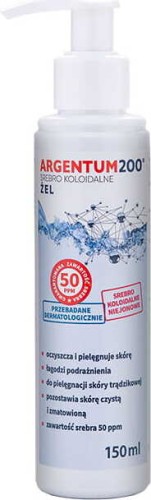 Argento Colloidale 50 Argentum 200 gel per viso e mani 50 ppm 150 ml AURA HERBALS