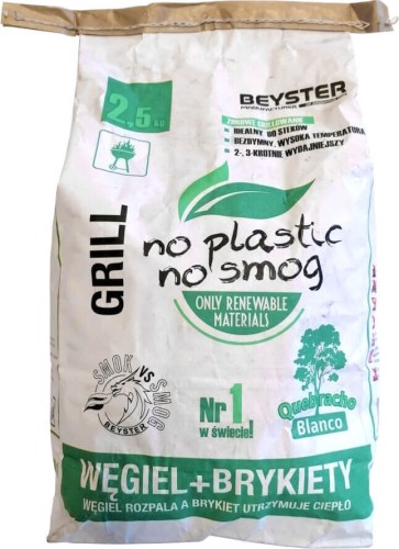 CHARCOAL + WOOD BRIQUETTE 2.5 kg - BEYSTER