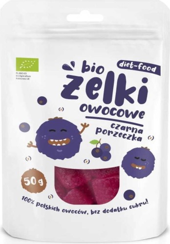 Żelki z czarną porzeczką 50g EKO Diet-Food.pl