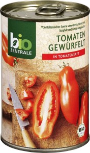 Diced tomatoes 400g EKO Bio-Zentrale
