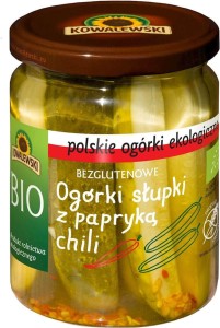 KOMKOMMERS IN BLIK MET GLUTENVRIJ CHILI BIO 480 g (260 g) - KOWALEWSKI