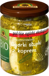 Canned cucumbers sticks with fennel BIO GLUTEN-FREE 480 g (260 g) - KOWALEWSKI