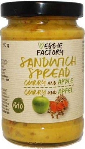 Curry and apple paste 190g EKO Veggie Factory