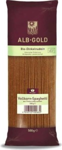 Wholemeal spelled pasta spaghetti 500g EKO ALB-GOLD