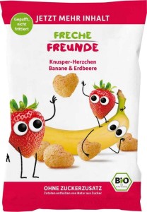 Corn crisps for children banana strawberry 30g ECO Erdbar