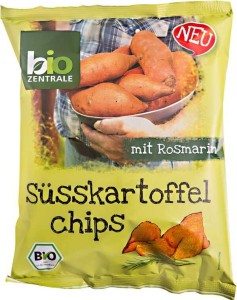 Sweet potato chips with rosemary without gluten 75g EKO Bio-Zentrale