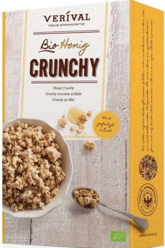 Honey crunchy muesli 375g EKO Verival