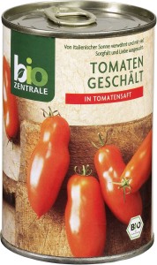 Peeled tomatoes 400g EKO Bio-Zentrale