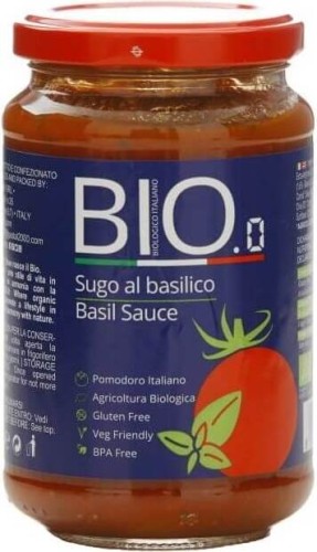 Tomatensaus met basilicum, glutenvrij 340g EKO Gestal