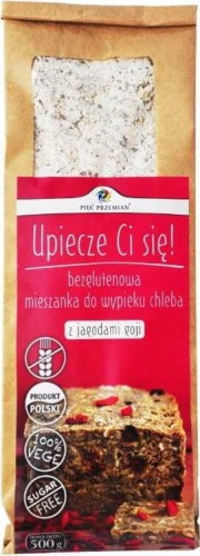 Mieszanka chlebowa z jagodami goji bez glutenu 500g Pięć Przemian
