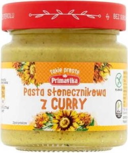 Zonnebloempasta met kerrie zonder gluten 160g Primavika