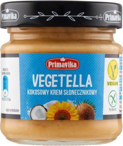 Vegetella kokos zonnebloem crème 160g Primavika