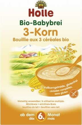 Kaszka 3 zboża bezmleczna bez glutenu 250g EKO Holle