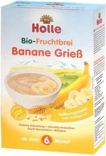 Whole grain wheat porridge with banana dairy free 250g EKO Holle