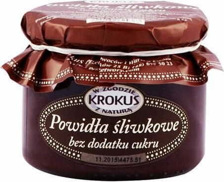Plum jam without sugar 310g Krokus