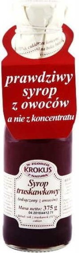 Syrop truskawkowy 375g Krokus