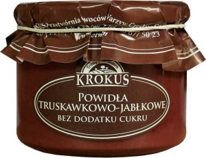 Powidła truskawkowo - jabłkowe bez cukru 310g Krokus