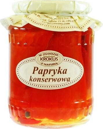 Canned peppers 670g Krokus