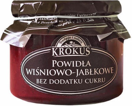 Powidła wiśniowo-jabłkowe bez cukru 310g Krokus